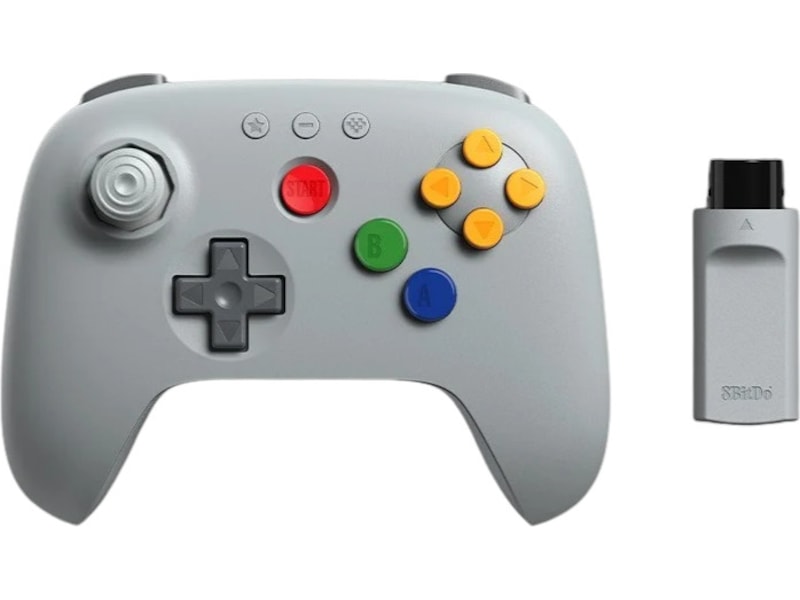 8BitDo 64 trådløs 2,4 GHz-kontroller til N64 Tilbehør til spillkonsoller
