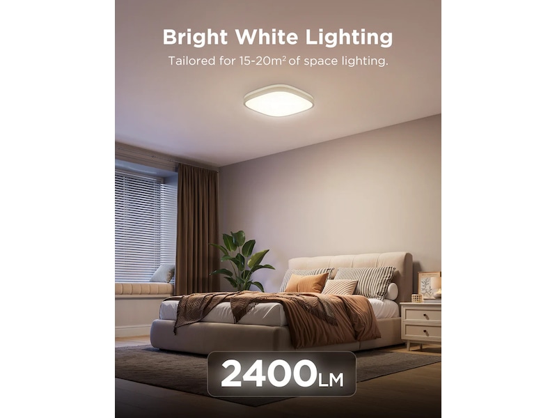 Govee 30cm RGBWW + RGBIC Smart firkantet taklampe Taklampe