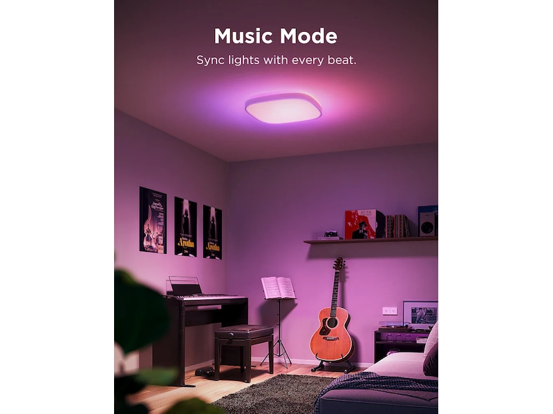 Govee 30cm RGBWW + RGBIC Smart firkantet taklampe Taklampe