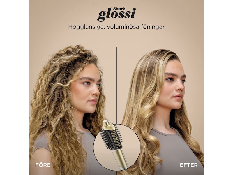 Shark Glam Airstyling Sleek Straight Waves & Curls multistyler Hårpleie & styling