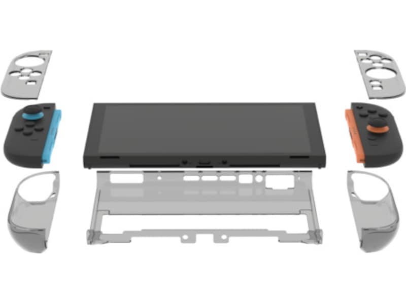 Deltaco Transparent PC-deksel for Nintendo Switch 2 (Smokey Grey) Tilbehør til spillkonsoller