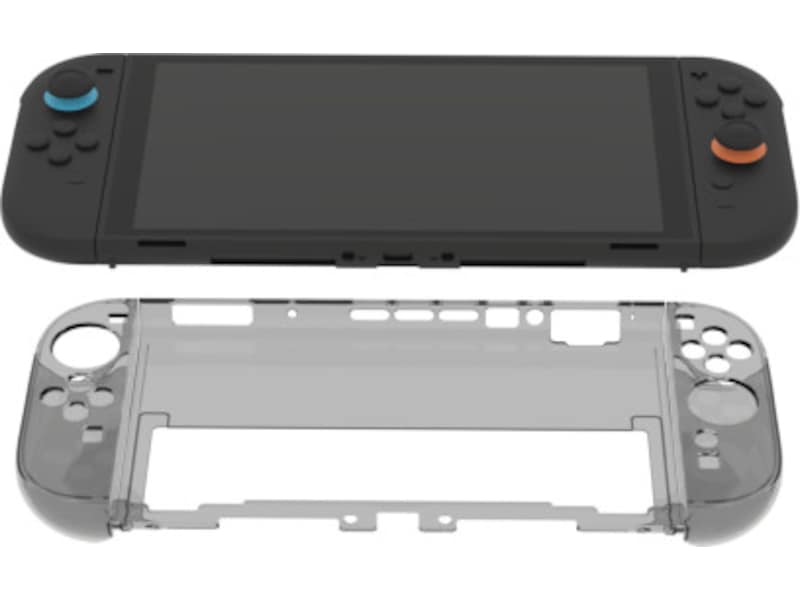 Deltaco Transparent PC-deksel for Nintendo Switch 2 (Smokey Grey) Tilbehør til spillkonsoller