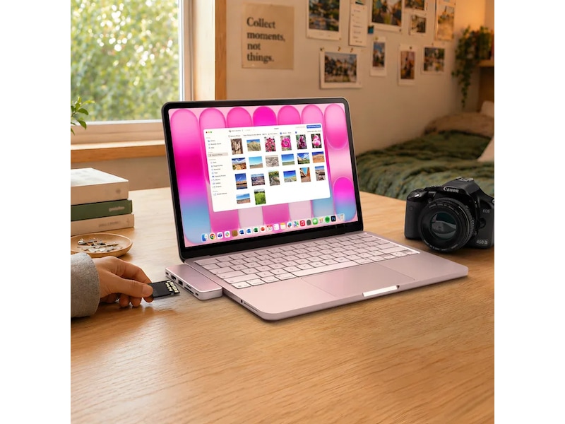 Satechi USB-C Snap Hub for MacBook Neo (rouge) Dockingstasjon & USB-HUB