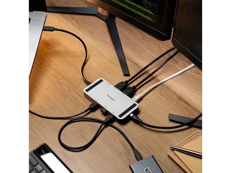 Targus USB4 140W Dual Video Mobile Dock (silver) -B-Grade Demo annet i PC & nettbrett