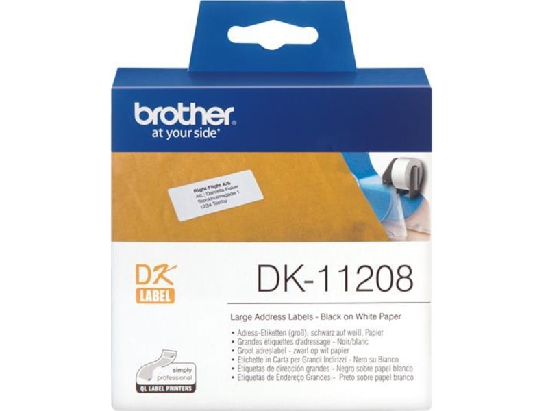 Brother Adresseetiketter, rull à 400 stk