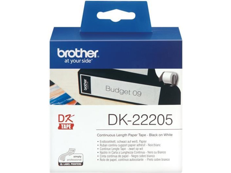 Brother Taperull papir 62mm x 30.48m Label-produkter