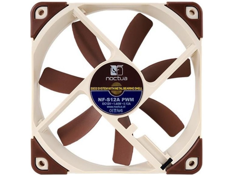Noctua NF-S12A PWM 120mm Vifte Vifter