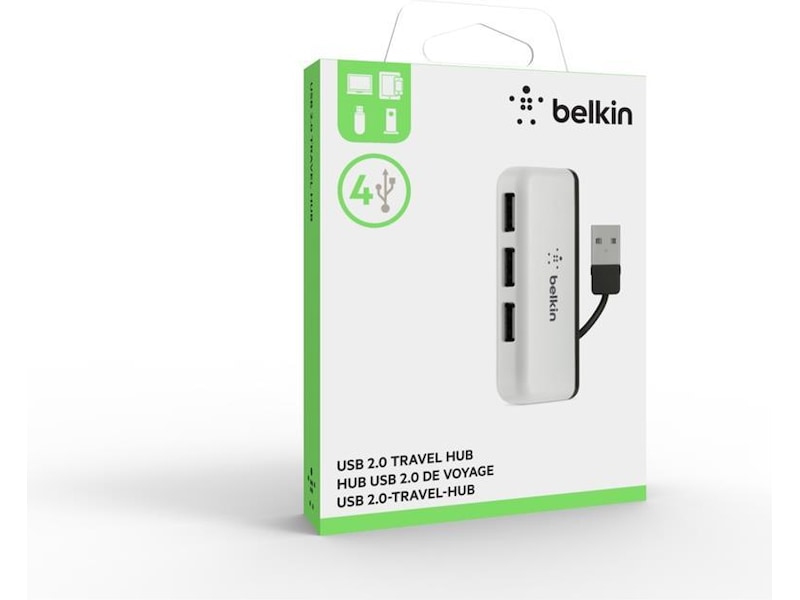 Belkin 4 port Travel-HUB Dockingstasjon & USB-HUB