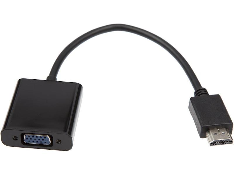 HDMI til VGA adapter 10cm (sort) Kabeladaptere & overganger