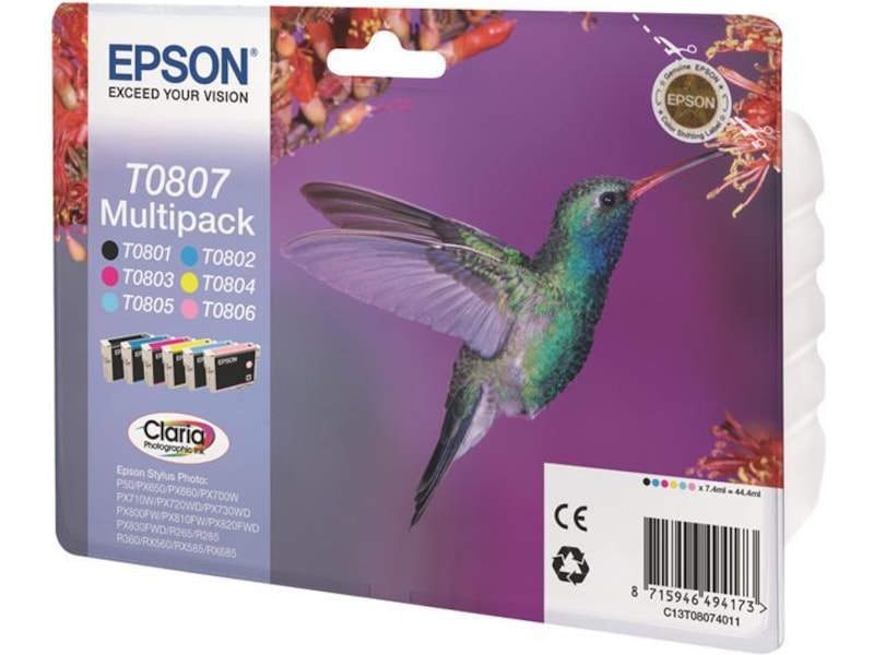 Epson Claria Multipack T0807 Blekkpatroner