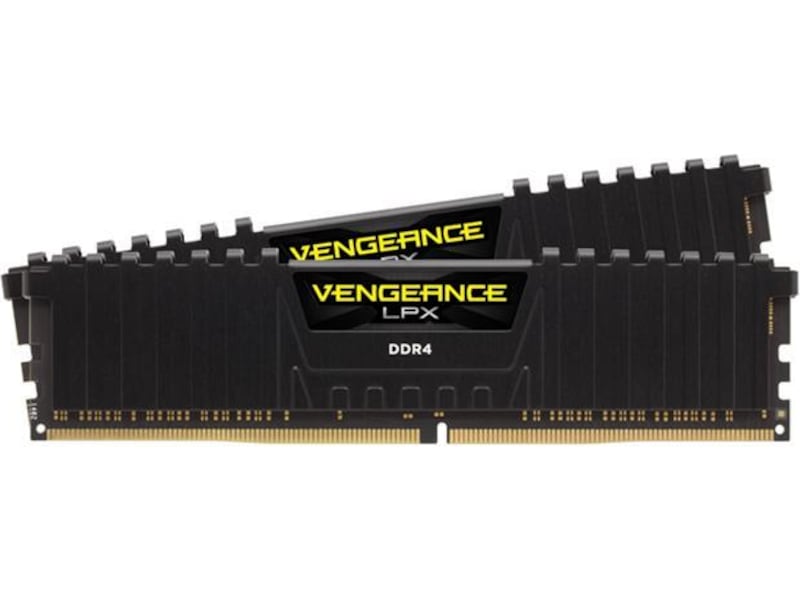 Corsair Vengeance LPX DDR4 2400MHz 16GB (sort) Minnebrikker