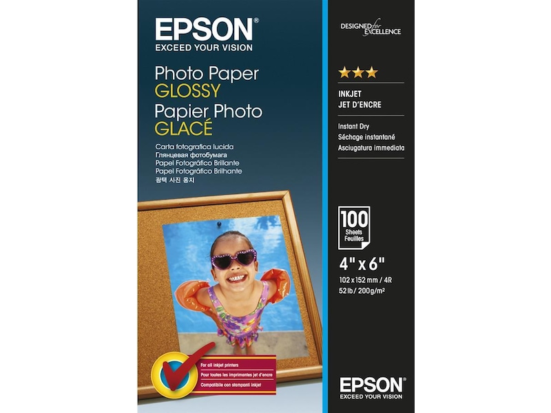 Epson Photo Paper Glossy 10x15cm Papir