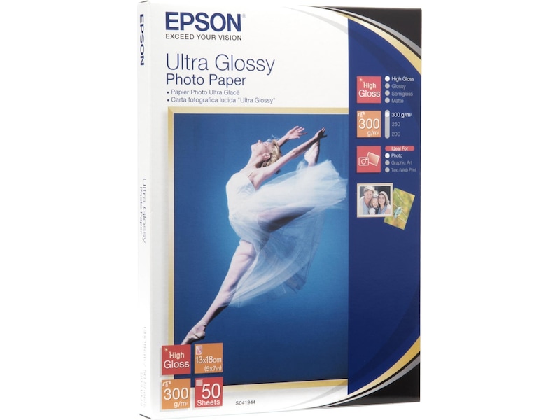 Epson Ultra Glossy Photo Paper 13x18cm Papir
