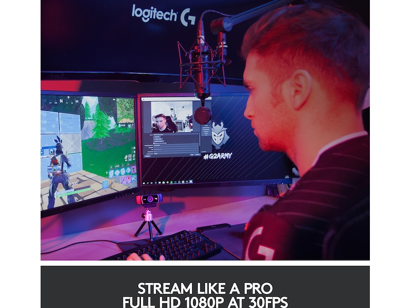 Logitech C922 30FPS 1080P Professionel Streaming Webkamera Webkamera