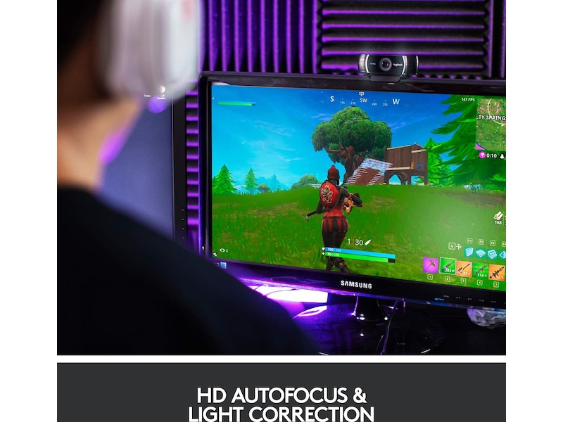 Logitech C922 30FPS 1080P Professionel Streaming Webkamera Webkamera