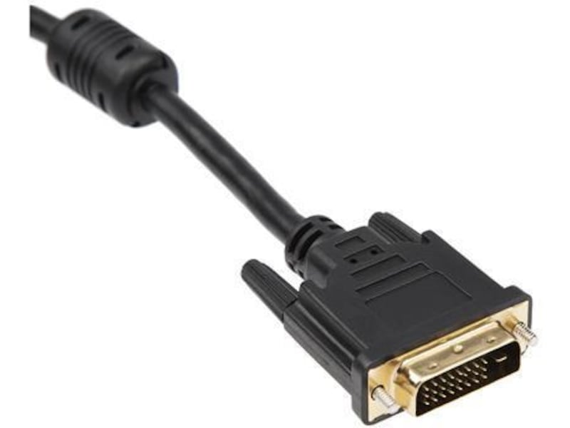 DVI-D kabel 3m (sort) Monitorkabler