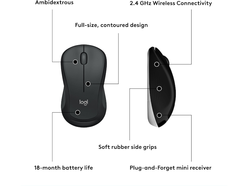 Logitech MK540 Advanced Combo Trådløs Mus & tastatur -kombipakker