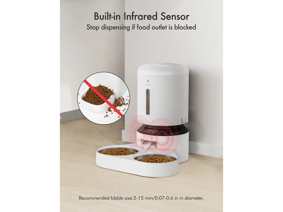 Petilibro Granary Dual automatisk fôringsstasjon 5L (hvit) Petcare