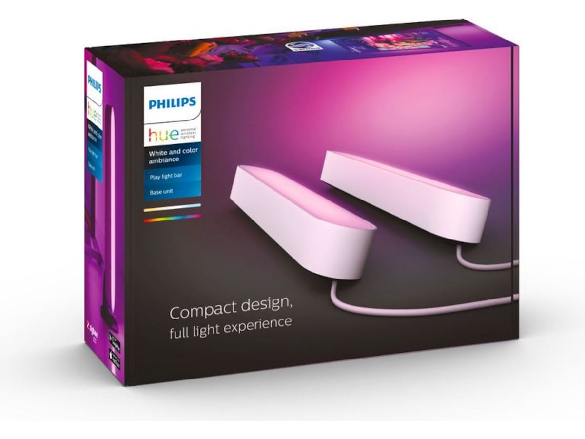 Philips Hue Play light bar 2-pakning (hvit) Led strips & underholdning