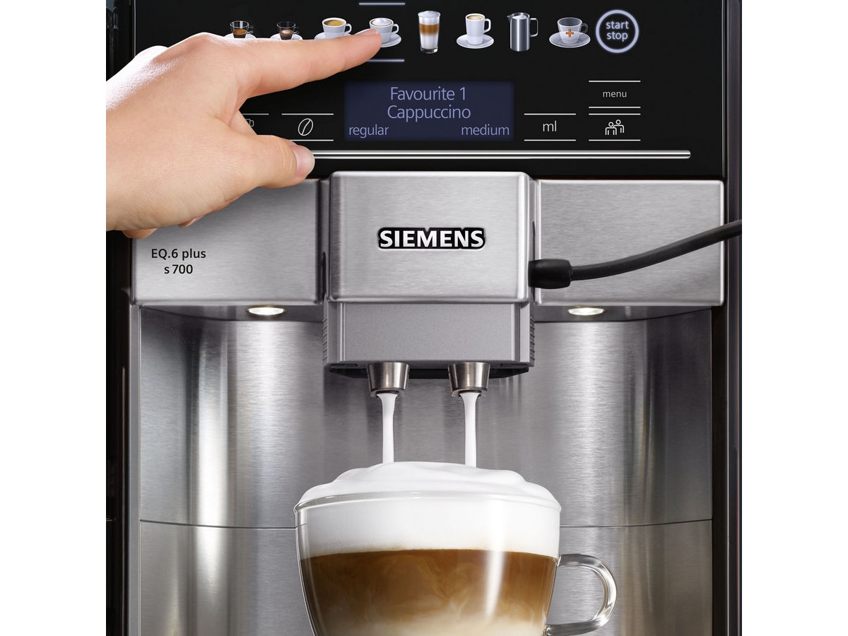 Siemens TE653M11RW EQ6 plus Espressomaskin  (sort) Espressomaskiner