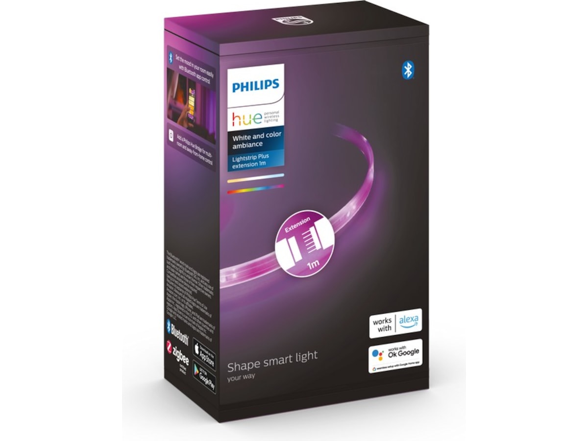 Philips Hue Lightstrip Plus V4-forlengelse 1 meter Led strips & underholdning