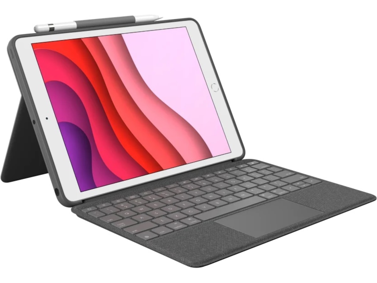 Logitech iPad 10,2" (2021) Combo Touch (grafitt) Deksel til nettbrett