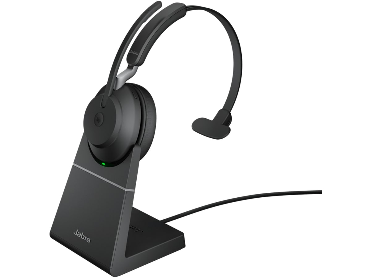 Jabra Evolve2 65, Link380a MS Mono Stand Black Headset