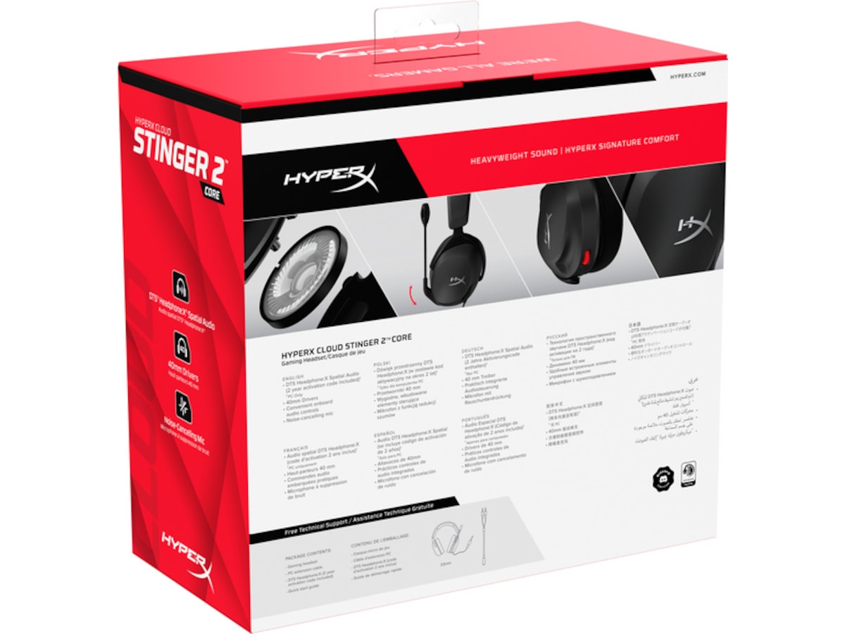 HyperX Cloud Stinger 2 Core Gaming Headset (sort) Gamingheadset