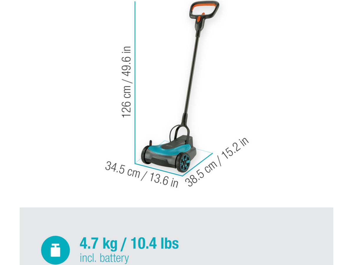 Gardena Gressklipper HandyMower 22/18V Batteridrevet gressklipper