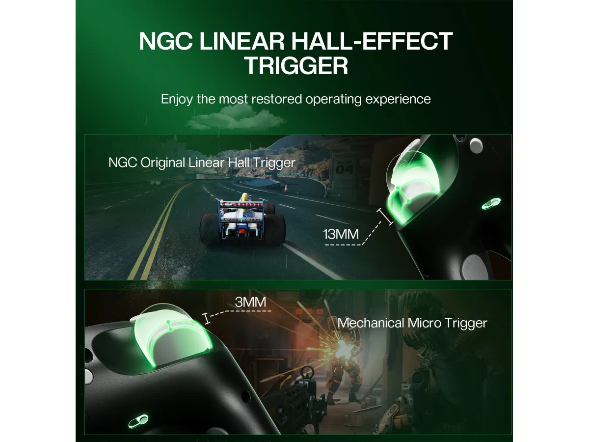 NYXI Wizard 2 Joy-Pad (sort) Tilbehør til spillkonsoller