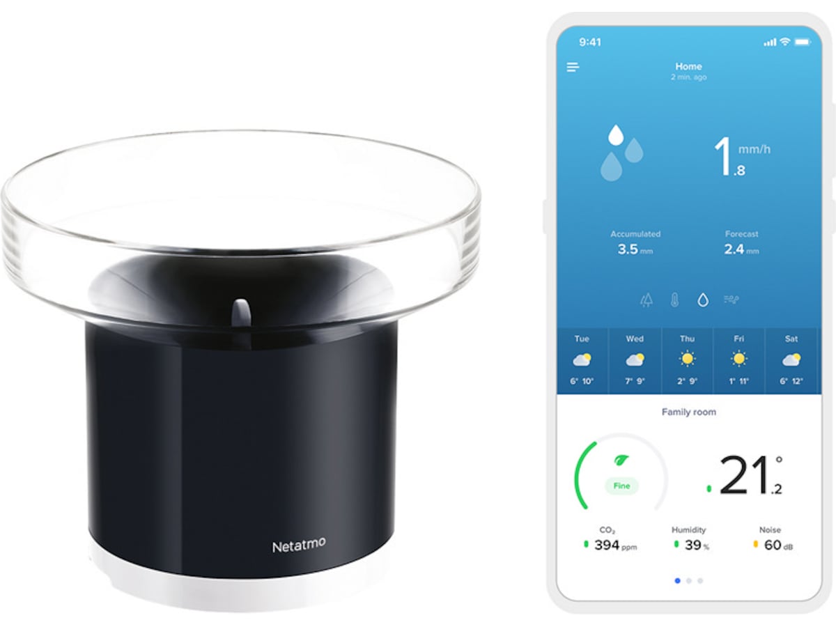 Netatmo Smart Regnmåler Værstasjoner