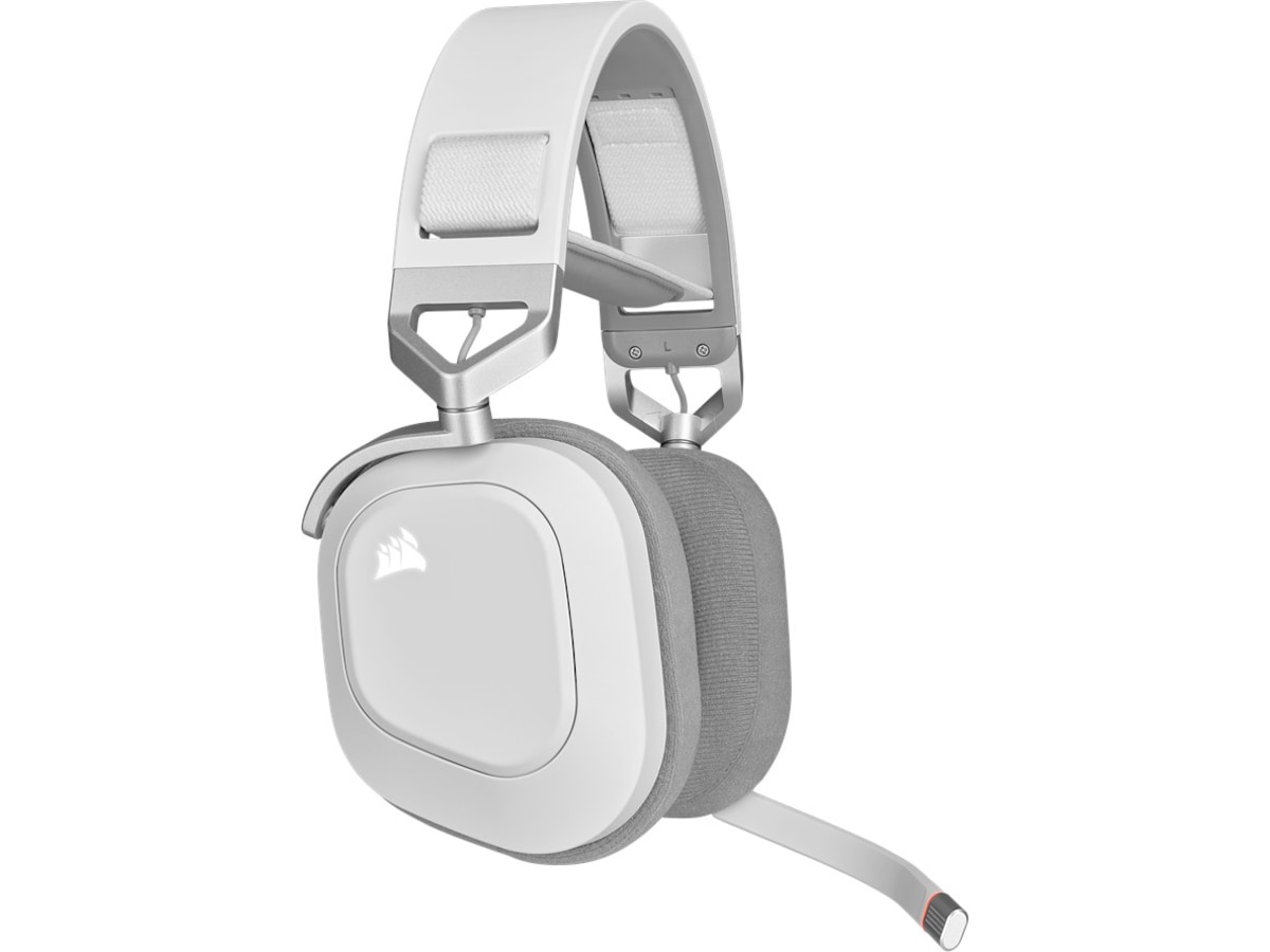 Corsair HS80 RGB Trådløst Gaming Headset (hvit) Gamingheadset
