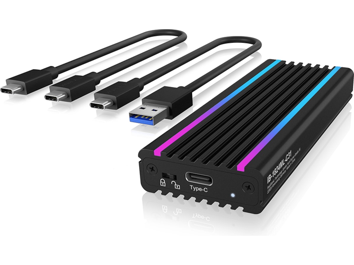 ICYBOX USB Type-C kabinett for M.2 Harddisk