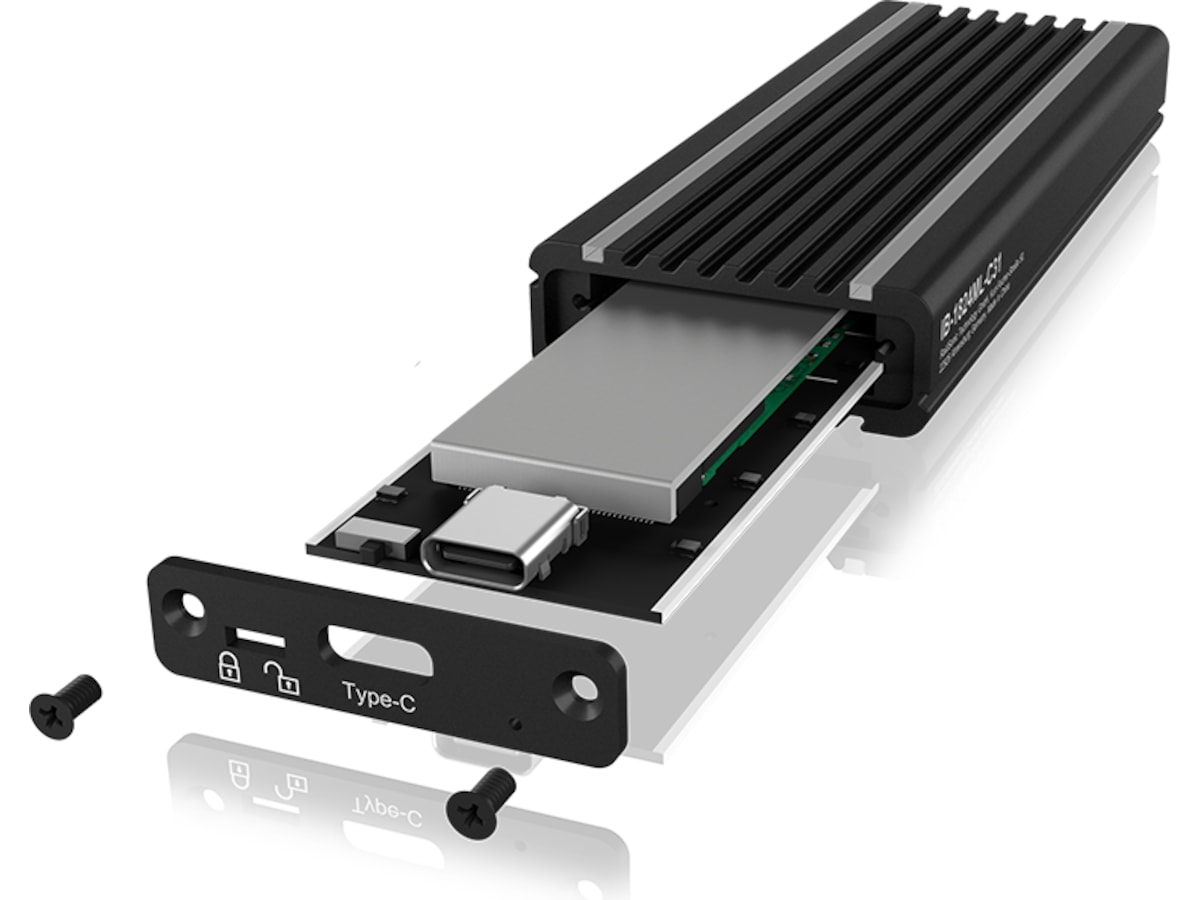 ICYBOX USB Type-C kabinett for M.2 Harddisk