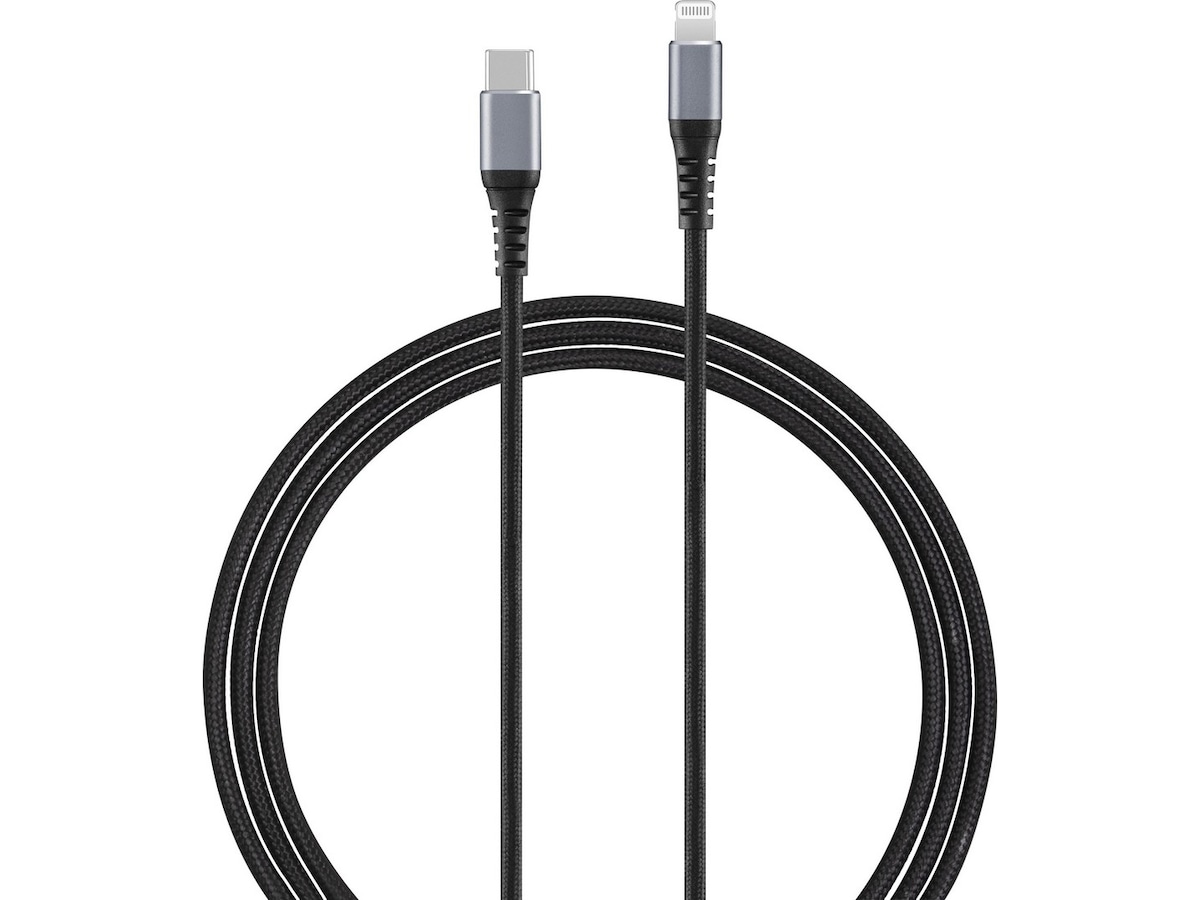 Andersson Flettet USB-C til Lightning kabel 1,5m (sort) USB-kabler