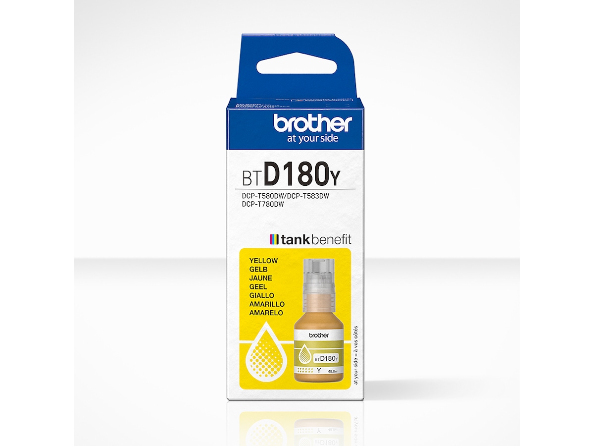 Brother BTD180Y blekkflaske Gul Blekkpatroner