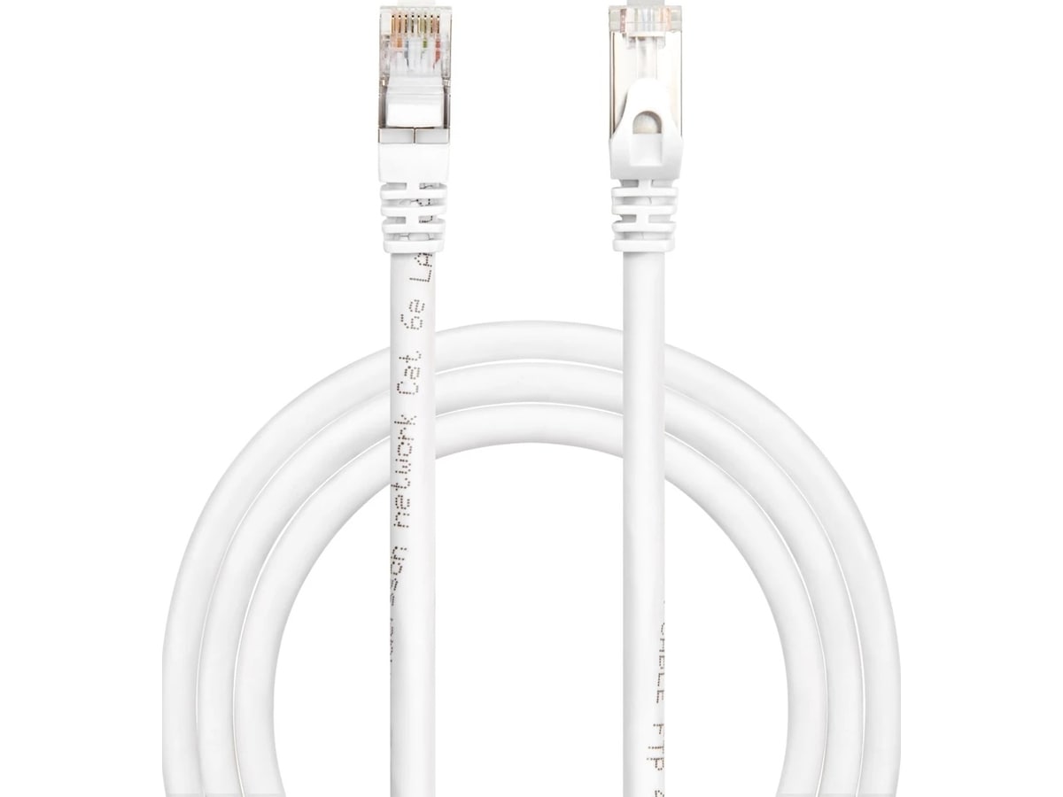 Andersson Nettverkskabel Cat6a 1m (hvit) Nettverkskabler