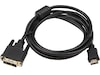 HDMI til DVI kabel 3m (sort) Monitorkabler