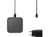 Samsung Trådløs lader Pad med kabel (sort) Trådløs lader