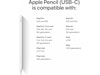 Apple Pencil USB-C (hvit) Tastatur og stylus