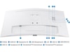 Samsung 34" Curved skjerm S34C650 (hvit) Skjermer