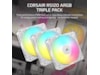 Corsair RS120 ARGB Vifte 3pk (hvit) Vifter