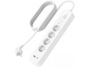 Belkin Strømforgrener 4x uttak og  2x USB 2m (hvit) Overspenningsvern