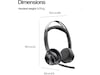 HP Poly Voyager Focus 2 MS USB-C trådløst headset Trådløse hodesett