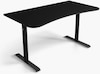 Arozzi Arena Medium Pure Black Gaming Desk Gamingdesk