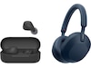 Sony WH-1000XM5 trådløse hodetelefoner over-ear (blå) + WF-510 buds Hodetelefoner