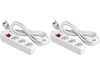 ON 3-vei strømforgrener 3m 2-pack Skjøtekabel & forgrener