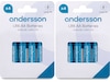 Andersson AA batteri, 2x4-pk Batterier til generell bruk