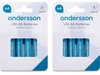 Andersson AAA-batterier, 2x4-pk Batterier til generell bruk