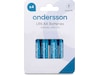Andersson AAA-batterier, 2x4-pk Batterier til generell bruk